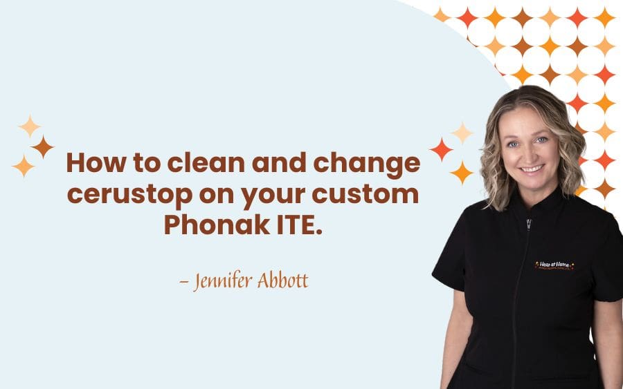 How to clean and change cerustop on your custom Phonak ITE