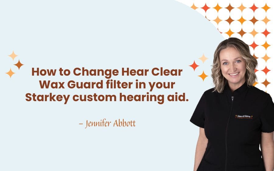 How to Change Hear Clear Wax Guard filter in your Starkey custom hearing aid.