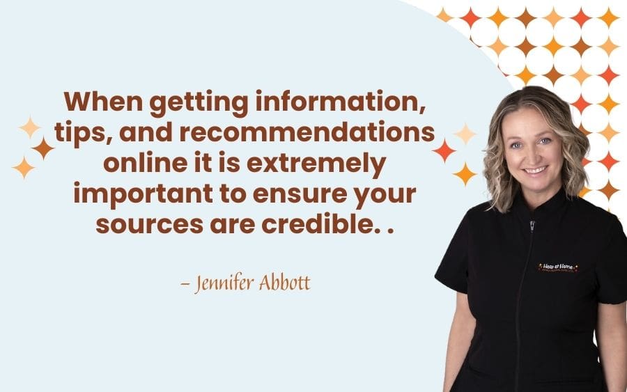 When getting information, tips, and recommendations online it is extremely important to ensure your sources are credible. .